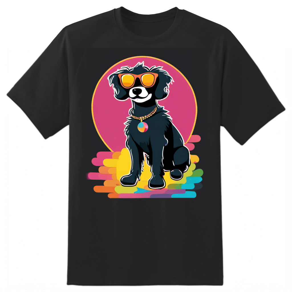 👕 Quirky Vintage Disco Dog